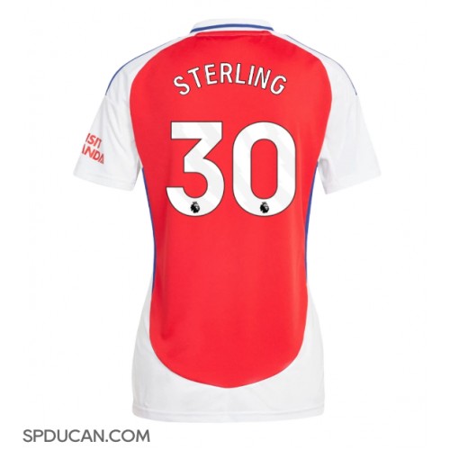 Zenski Nogometni Dres Arsenal Raheem Sterling #30 Domaci 2024-25 Kratak Rukav